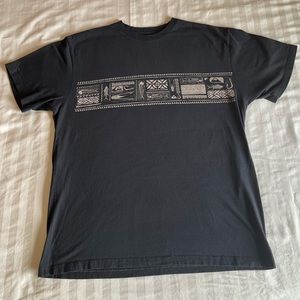 Quicksilver Black Tribal Surfer Tee
